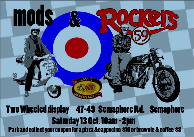 Mods & Rockers The Classic Owners Motorcycle Club Inc.